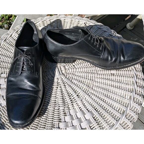 Cole Haan Air Colton Plain Oxford Men 9 M Black Leather Dress Shoe C08894 - Picture 2 of 9